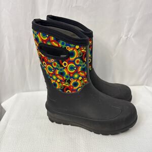 Bogs Snow Boots Kids Size 3 Neo Classic Geometric Kids Boys Girls-35 Degrees